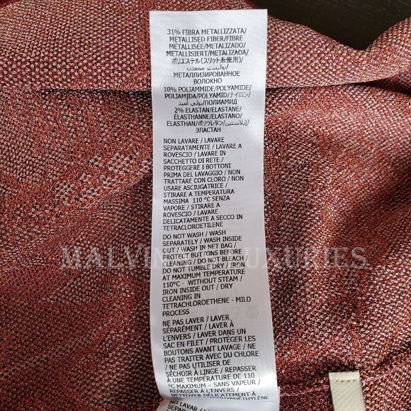 GUCCI SWEATER NOJUM LUREX FLORAL CARDIGAN VOLUMINOUS SLEEVES sz L LARGE - Picture 15 of 16